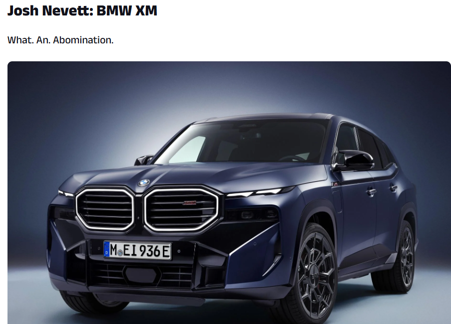 外媒评2026最丑新车：两款中国车上榜！