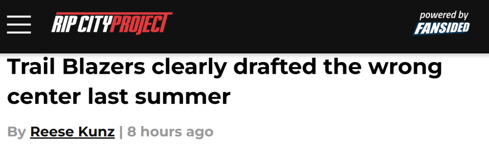 开云体育下载APP-波特兰媒体:开拓者去年夏天选错中锋 有机会得到奎因却选杨瀚森